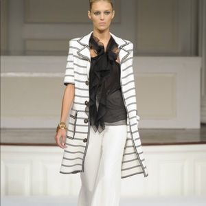Oscar de la Renta striped cardigan jacket